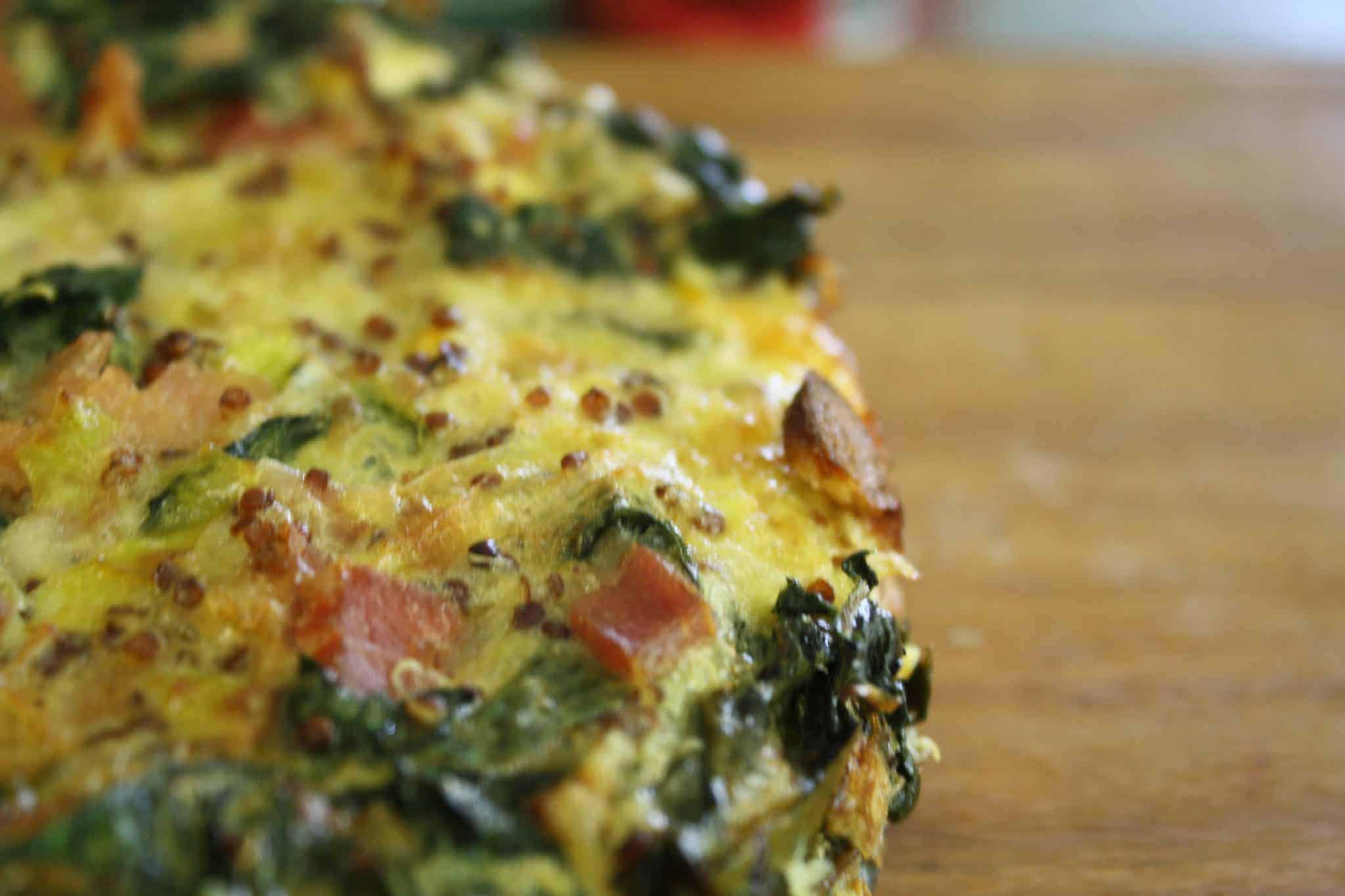 Real Men Eat Quiche: Kale, Bacon and Quinoa Quiche - Cooker and a ...
