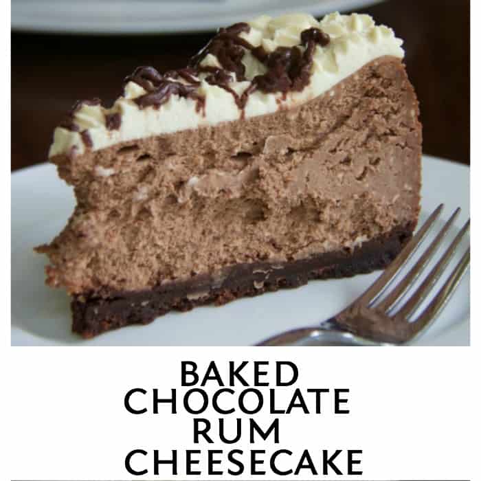 baked chocolate rum cheesecake Cooker and a Looker Australian Home