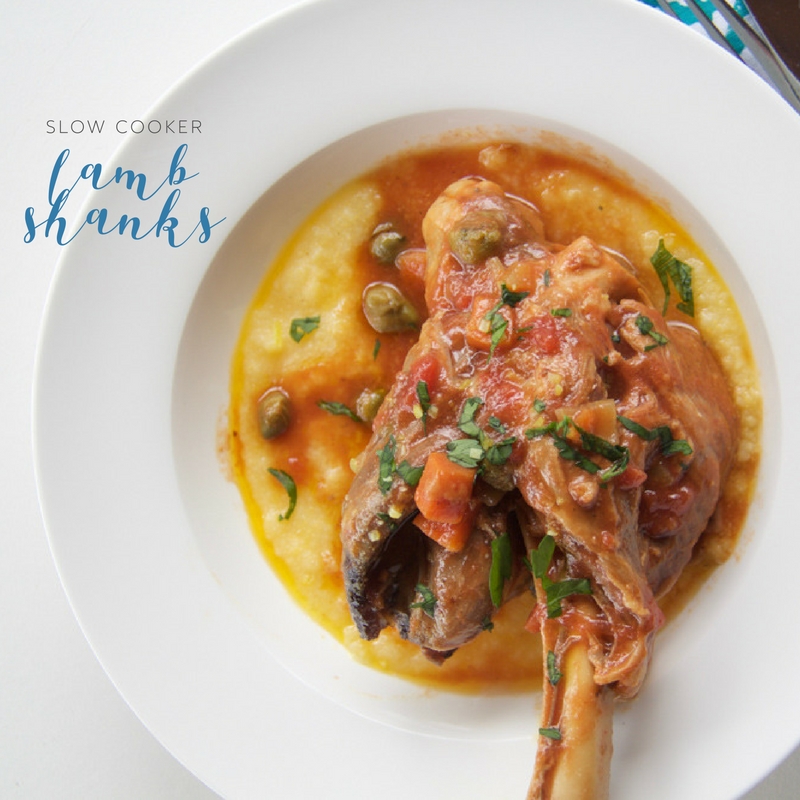 slow cooker lamb shanks with tomato and capers - Cooker and a Looker