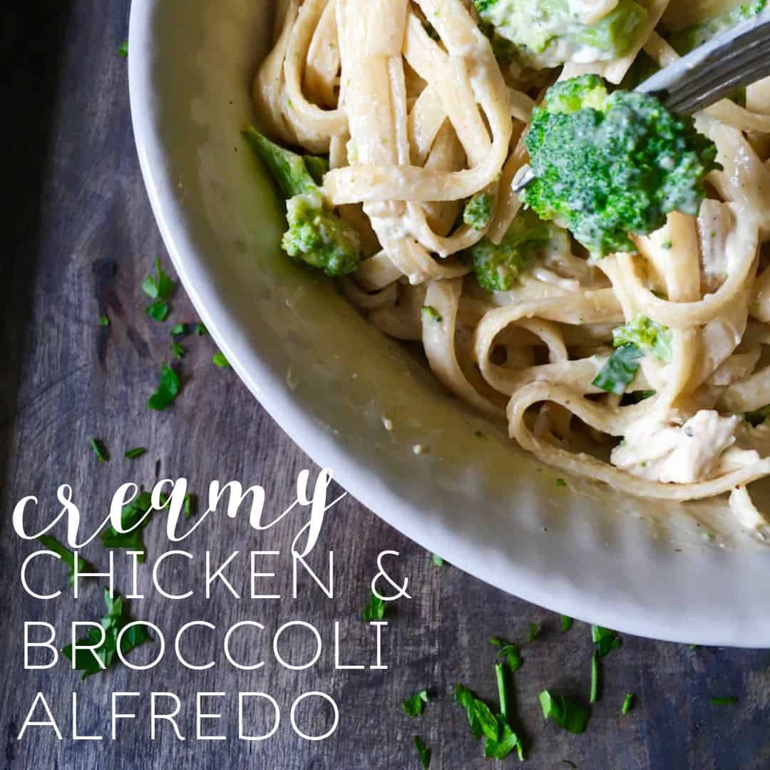 creamy chicken and broccoli alfredo | Cooker and a Looker ...